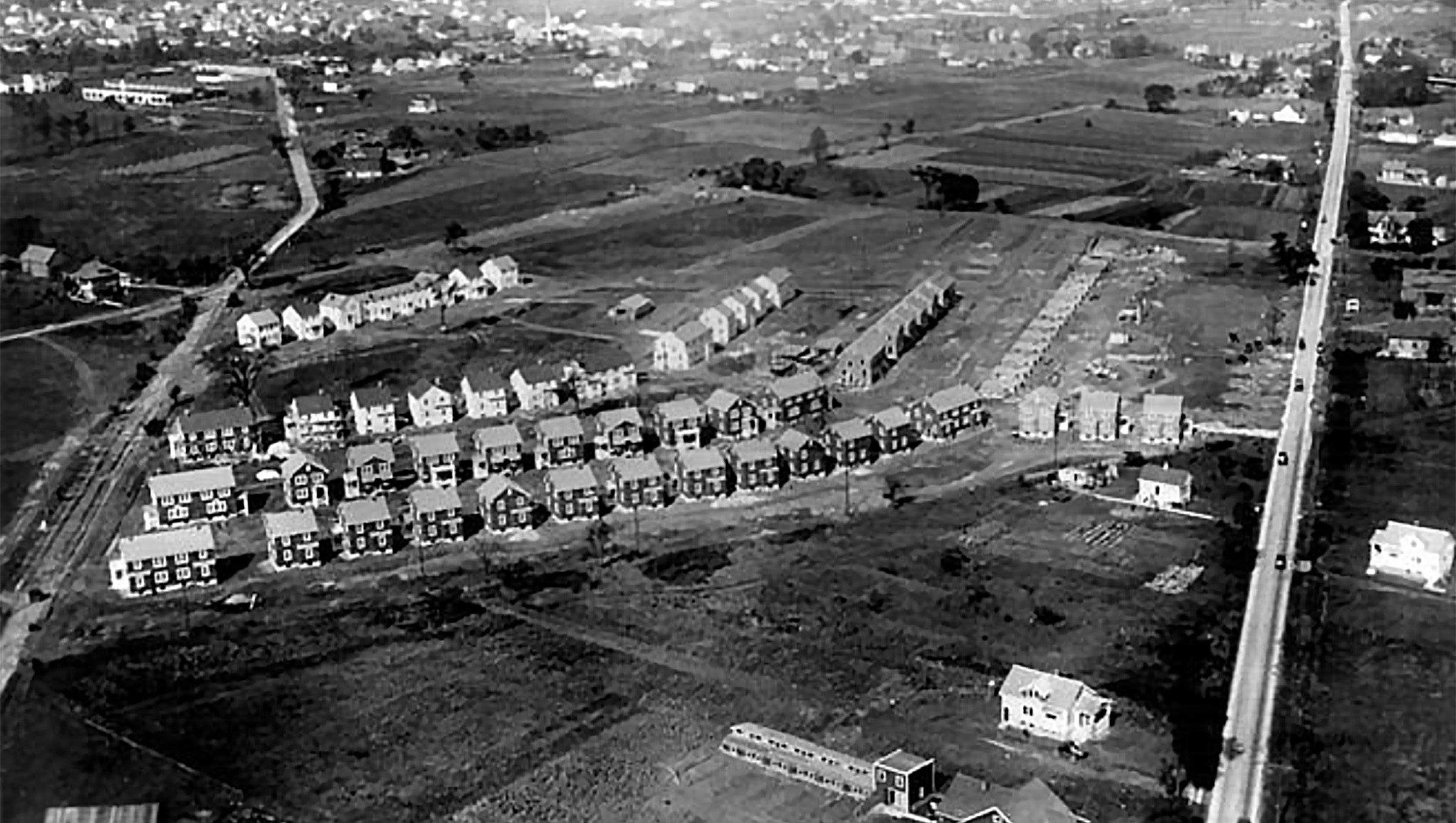 Garden Homes Historic Aerial View