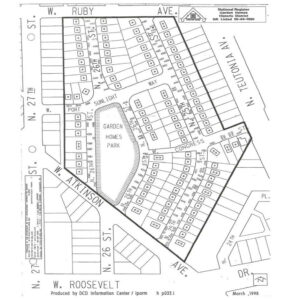 Garden Homes Historic District Map